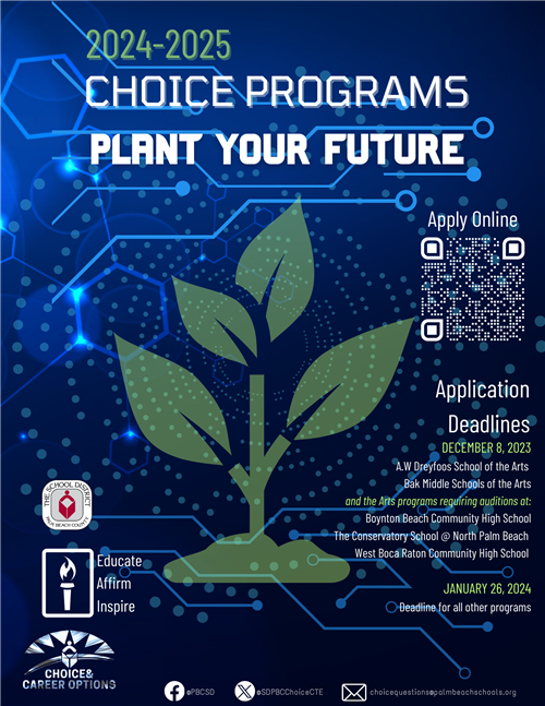 Cover for the Choice Program Booklet